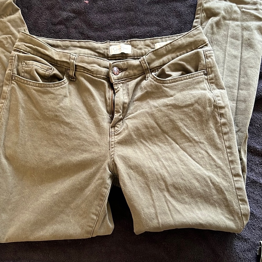 Relaxed skinny crop pants